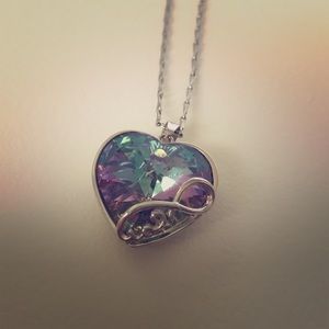 💜 💎 Pretty heart gem necklace